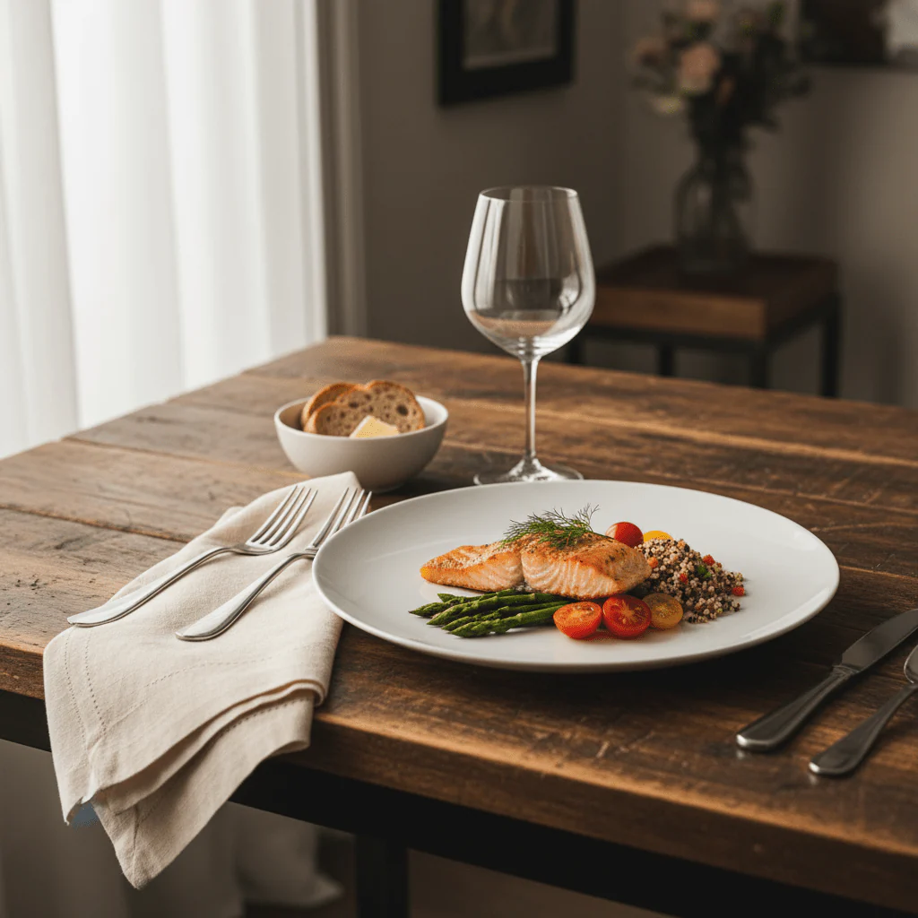 Luhpar White Round Ceramic Plate for Lunch and Dinner Use 9 inch - Image 2