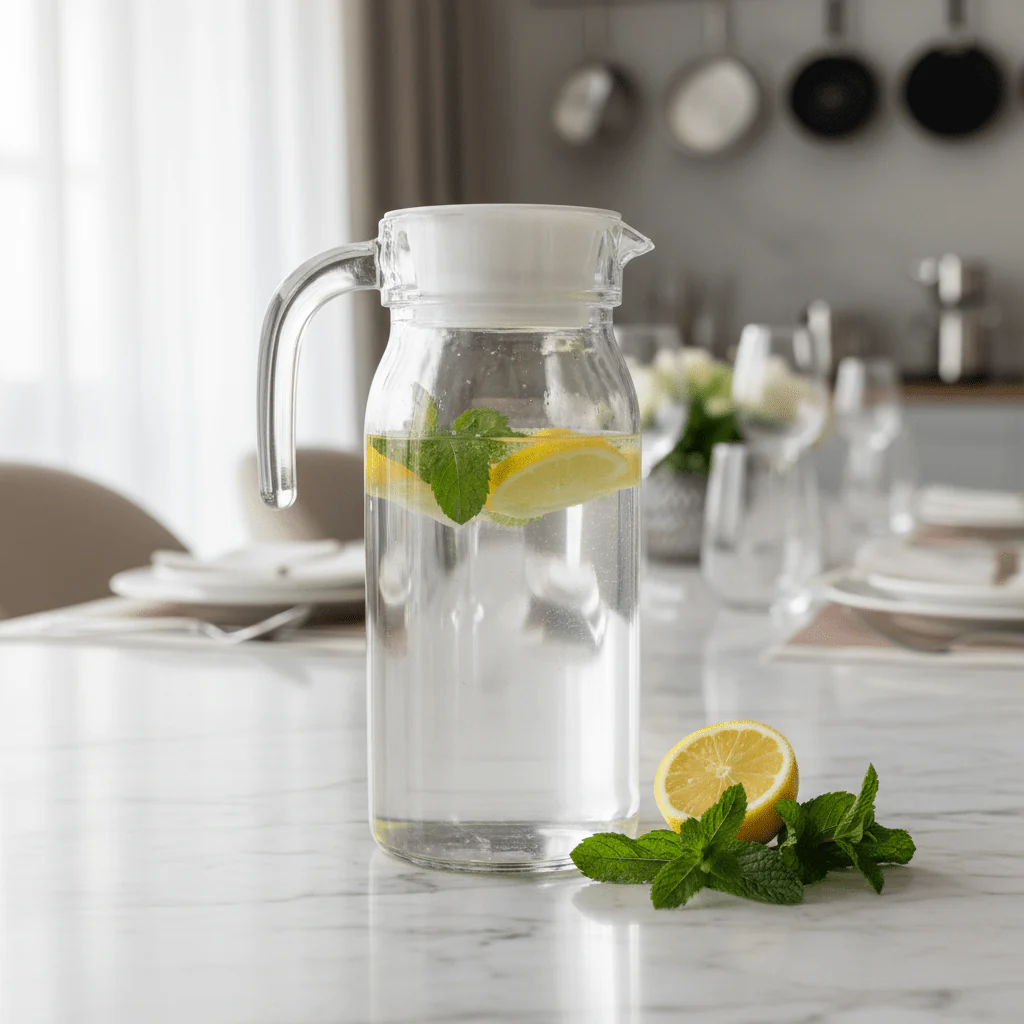 Luminarc Glass Jug with Lid – 1 Litre - Image 3