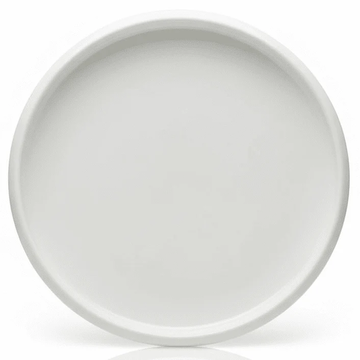 Luhpar white Solid Matt Ceramic Dinner Plate – 26.3 cm