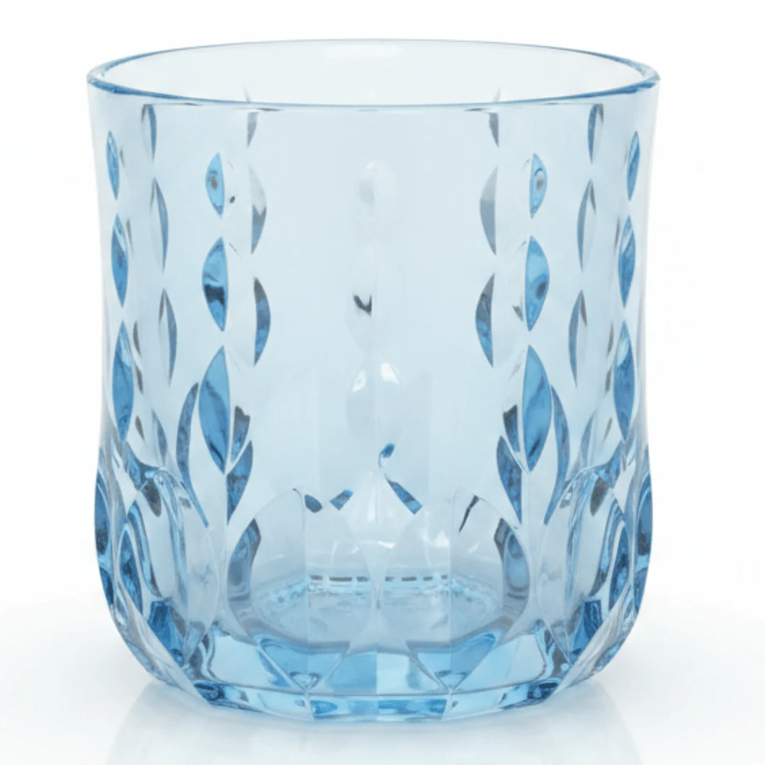 Luxehome Elegance Premium Decorative Acrylic Tumbler - Stylish Assorted Colour Design for Home & Party Use 300ml