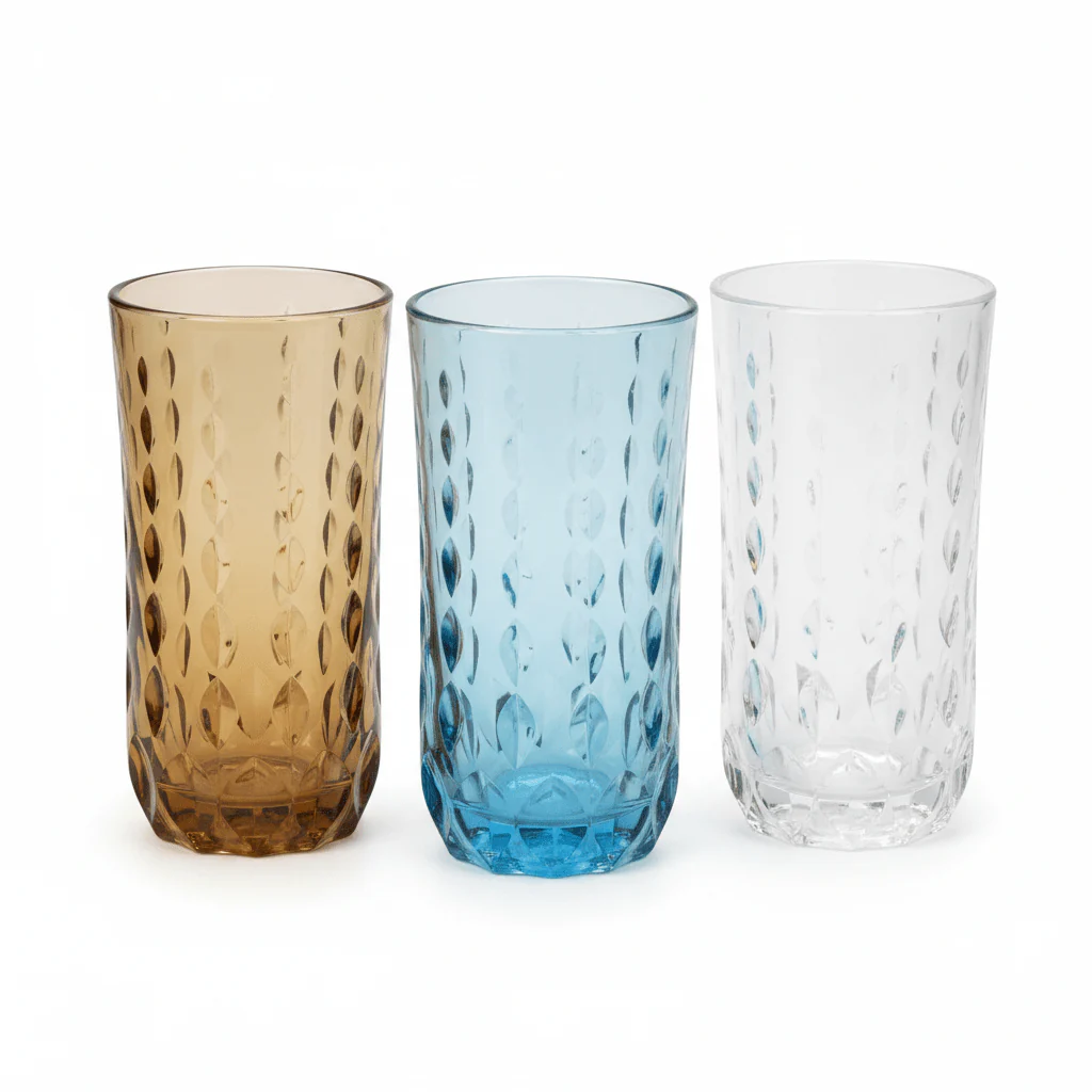Luxehome Elegance Premium Decorative Acrylic Tumbler - Stylish Assorted Colour Design for Home & Party Use 350ml - Image 4