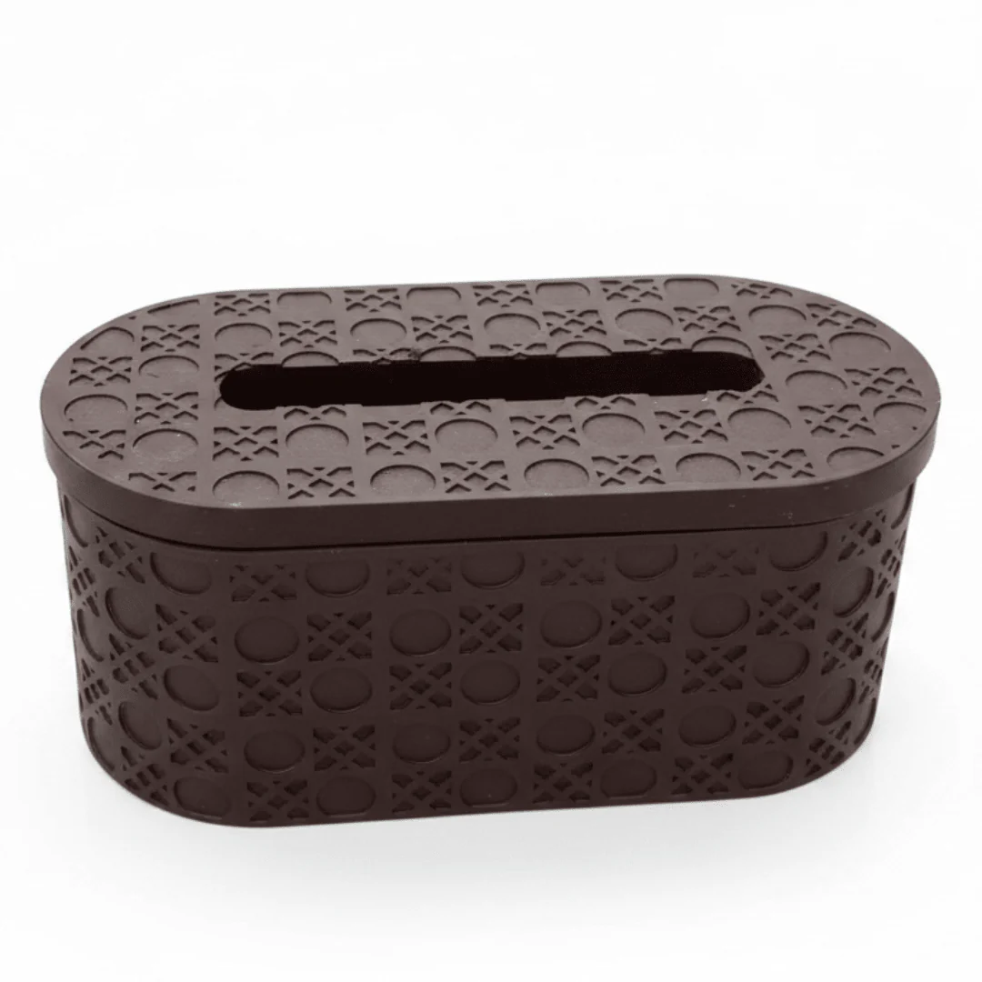 Luxury Brown Pop Tissue Box with Modern Decorative Finish – Elegant Tissue Holder for Home and Office 21×10 cm
