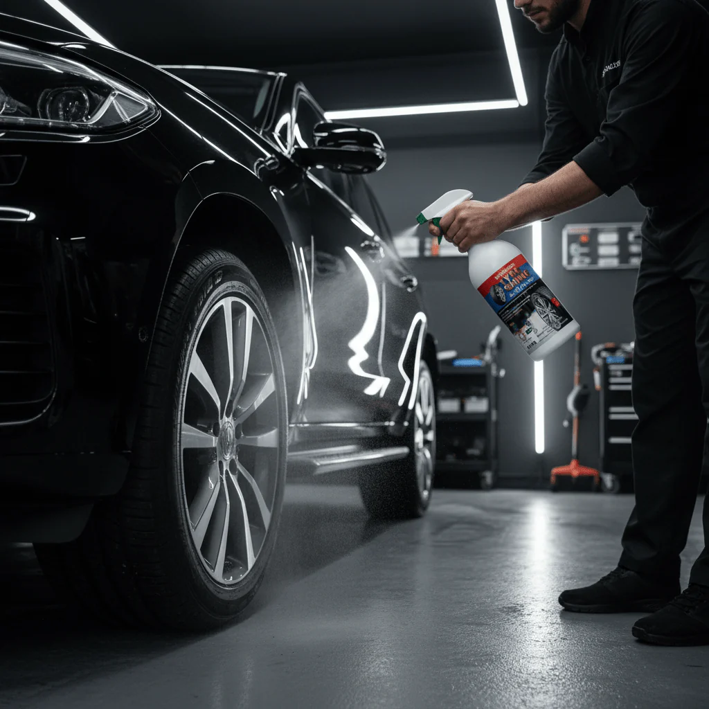 Majestic Tyre Shine & Cleaner Spray Waterless-1L - Image 2