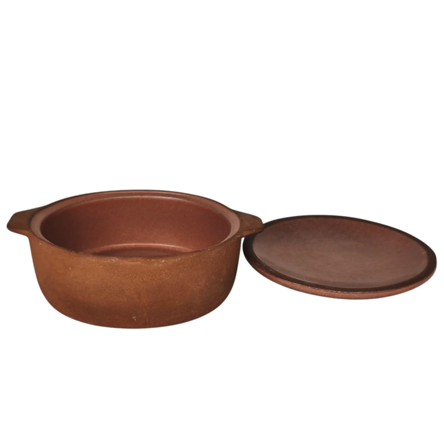 Maria Terracotta Round Clay Casserole With Lid Traditional-25cmX6cm - Image 4