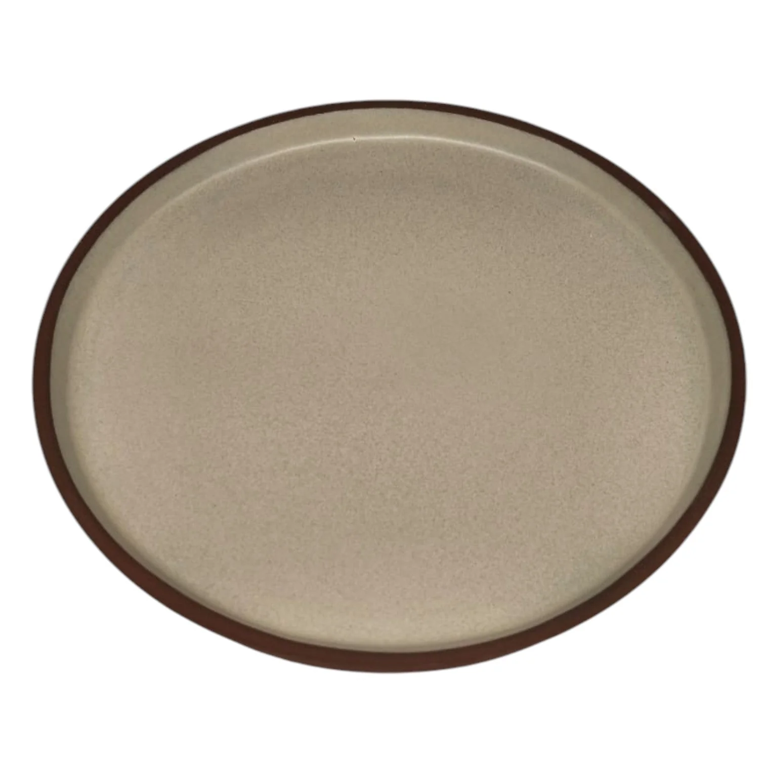 Maria Terracotta Round Clay Dessert Plate-20cmX2cm-(FloralWhite&Clay) - Image 2