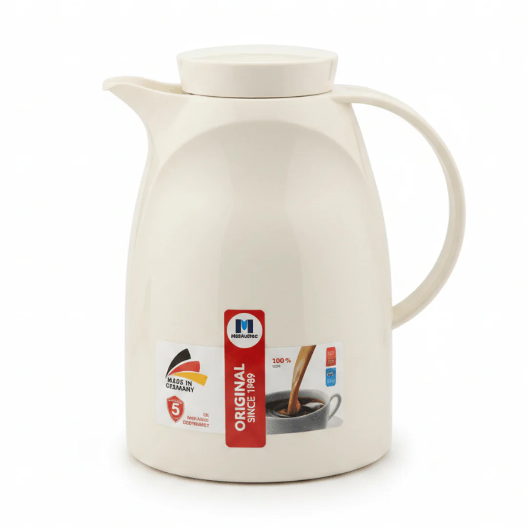 Markutec Vacuum Flask 0.65L – Off White | Made in Germany