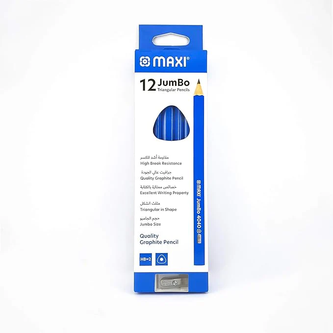 MAXI JUMBO TRI GRAPHITE PENCIL HB BOX OF 12PC