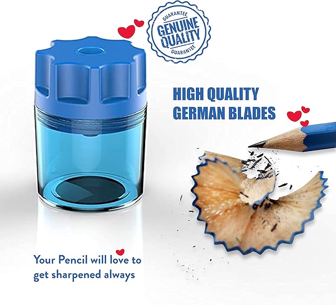 MAXI Sharpener Colour Barrel Single Hole 4Pc Box - Image 2