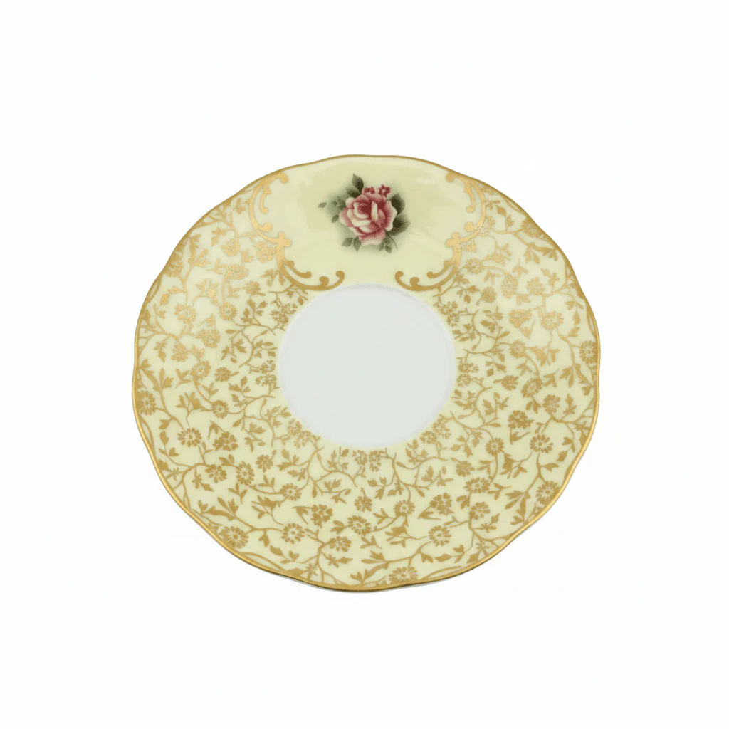 Mayflower Porcelain Cup & Saucer Set Yellow – 6 Pcs | 200ml - Image 4