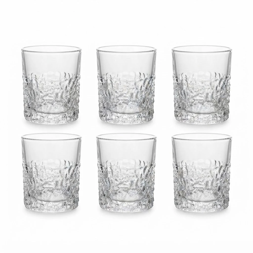 Mayflower 7-Piece Crystal Glass Decanter Set - 1 Decanter & 6 Glasses - Image 4