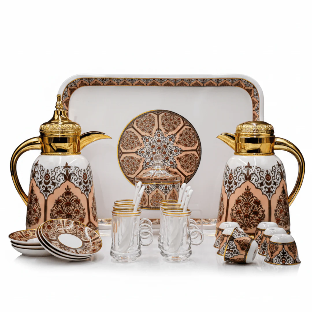 Mayflower White & Gold Elegant Tea and Coffee Serving Collection for Luxury Hospitality – 29 Pieces