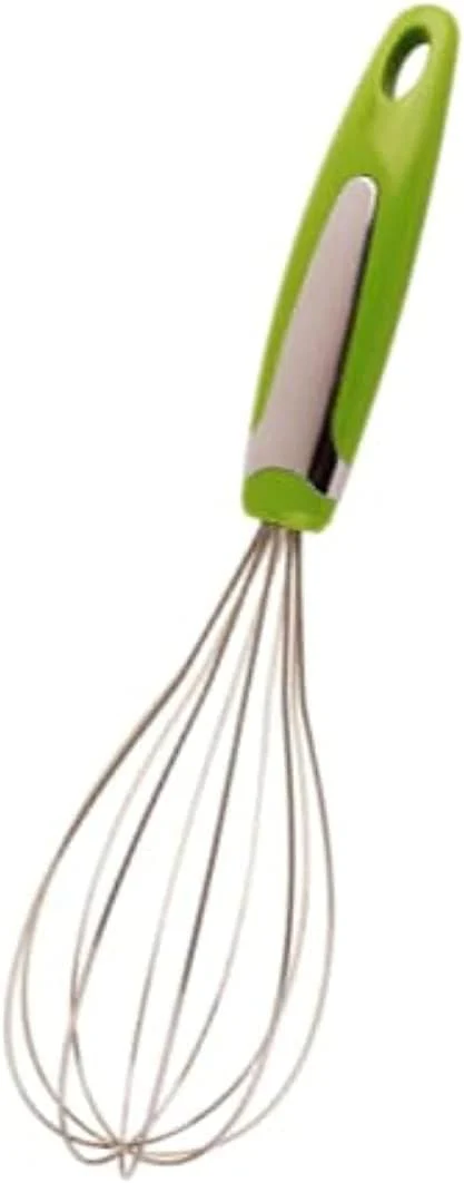 Meadows Stainless Steel Egg Nylon Whisk-30cm-Green