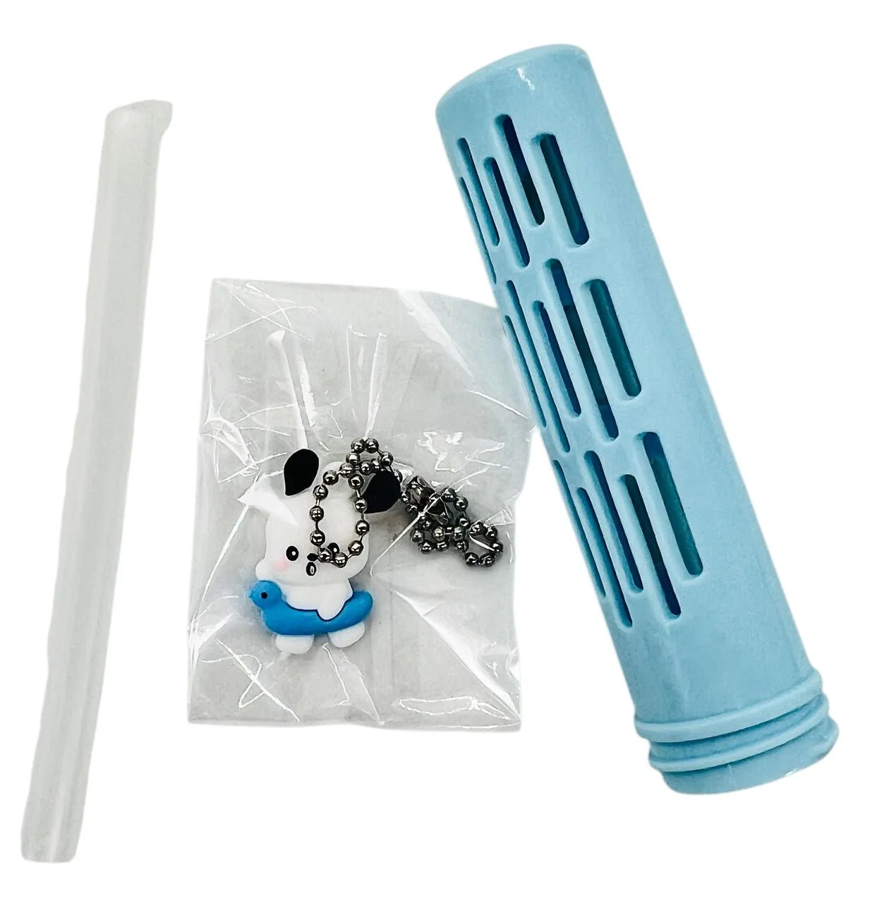 Mebo Tranparent Plastic Cartoon Water Bottle 800ml, Blue - Image 3
