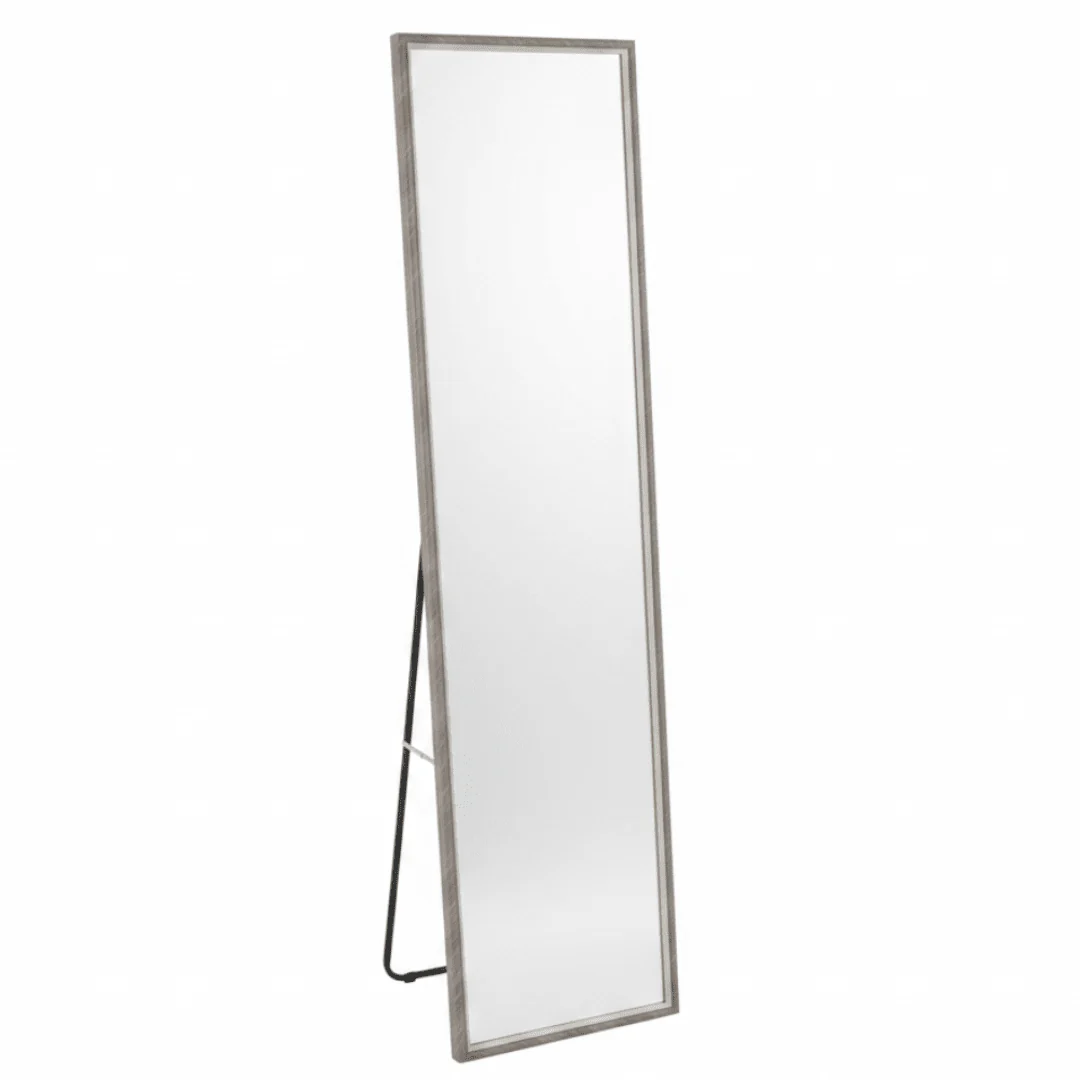 Full-Length Floor Mirror with Metal Stand – 145 × 35 cm