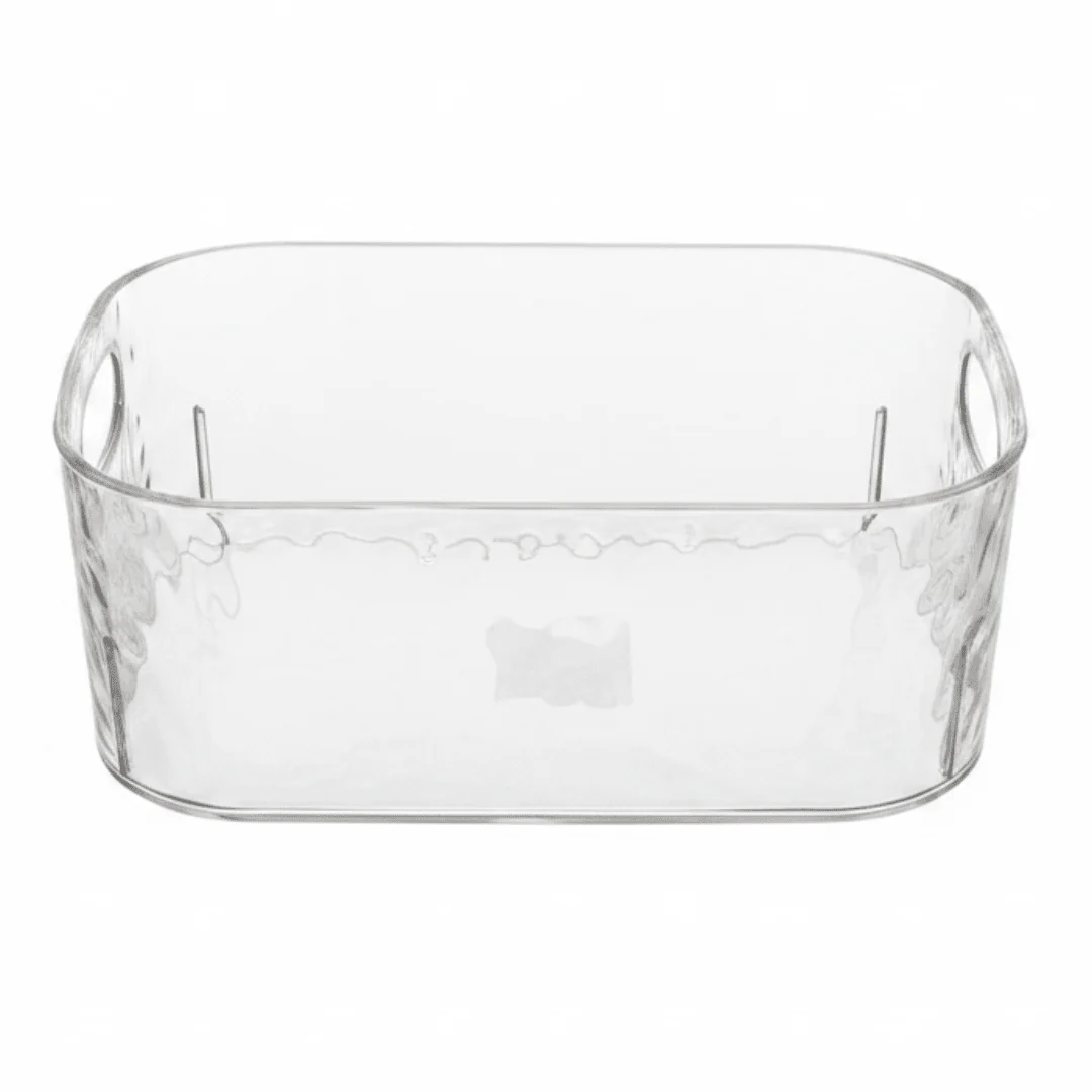 Multi-Purpose Elegant Plastic Storage Box with Carry Handle – 30 × 20 cm