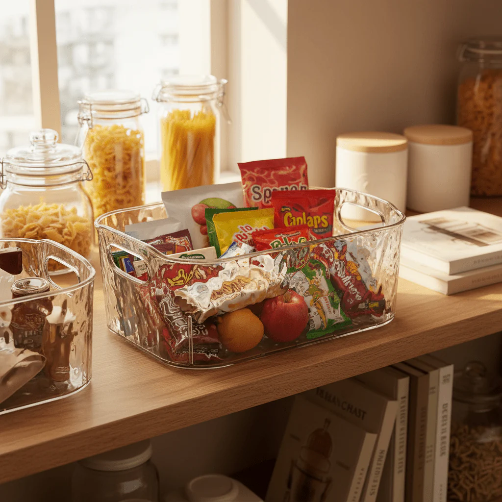 Multi-Purpose Elegant Plastic Storage Box with Carry Handle – 30 × 20 cm - Image 2