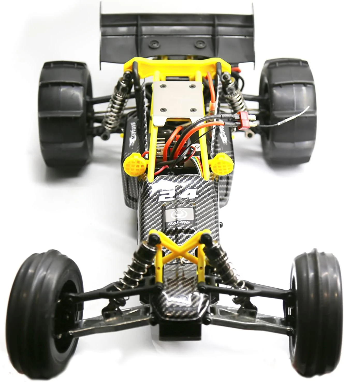 My Toys Land-dash 1:12 Scale Electric Car, 2.4GHz System, Runs in Multi Landscapes, Yellow/Black, MT929 - Image 4