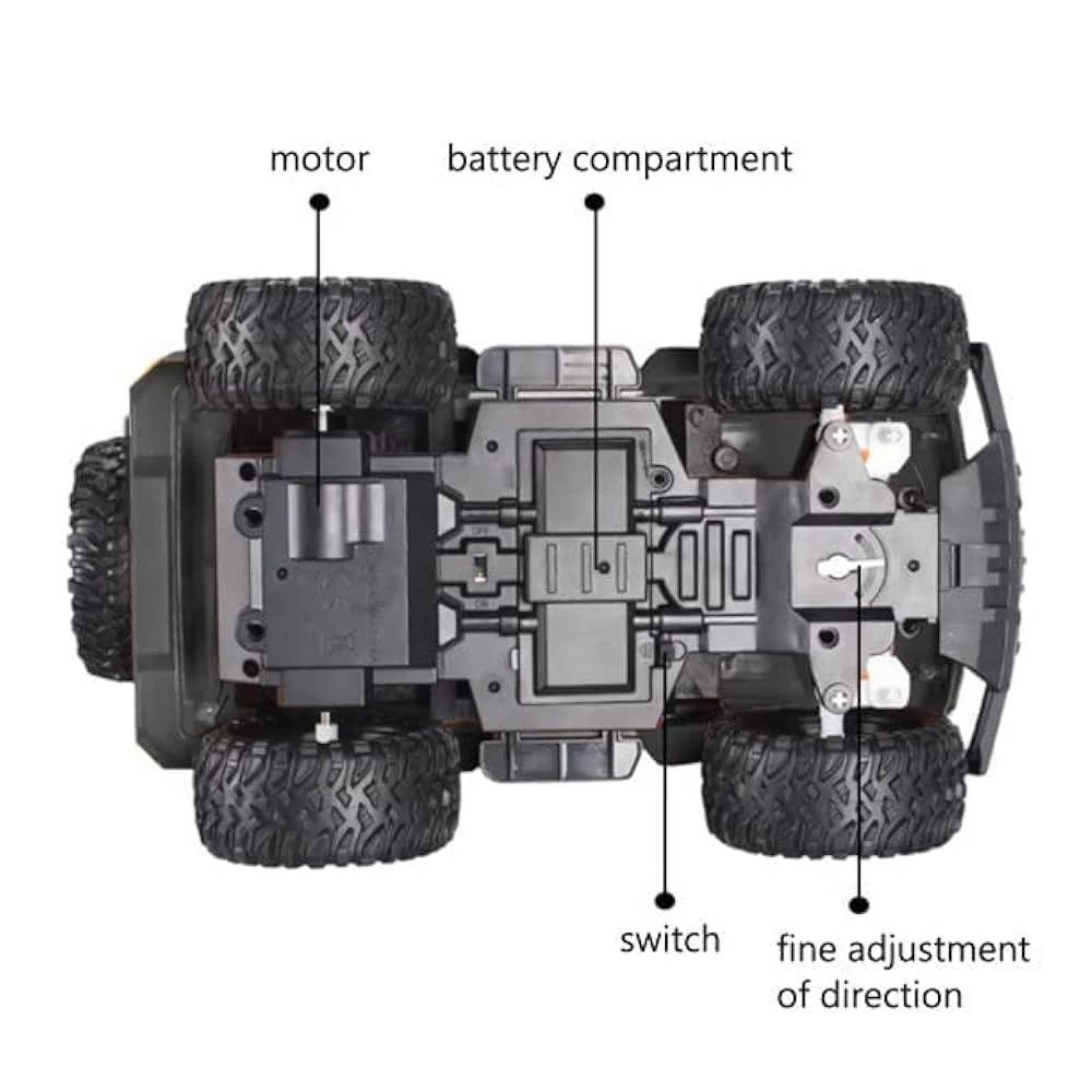 My Toys R/C Offroad Climber Car, 1:16 Scale, High Performance & Powerful Drice, 2.4GHz Full Function Transmitter, Navy Blue - Image 3