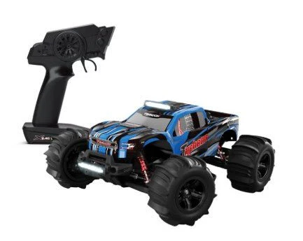 My Toys Typhoon 1:10 Scale Racing Car, 2.4G Super Fast, Independent Suspension, Metal Drive Shaft System, Gear Differential Designl, 3kg Analog Servo, 550 Power Motor, Blue-MT675