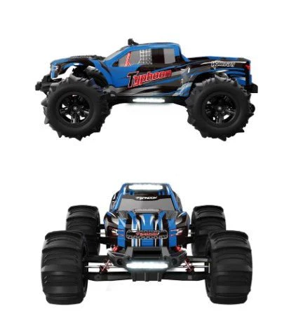 My Toys Typhoon 1:10 Scale Racing Car, 2.4G Super Fast, Independent Suspension, Metal Drive Shaft System, Gear Differential Designl, 3kg Analog Servo, 550 Power Motor, Blue-MT675 - Image 2