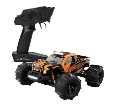 My Toys Typhoon 1:10 Scale Racing Car, 2.4G Super Fast, Independent Suspension, Metal Drive Shaft System, Gear Differential Designl, 3kg Analog Servo, 550 Power Motor, Orange-MT670