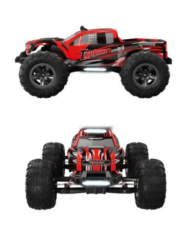 My Toys Typhoon 1:10 Scale Racing Car, 2.4G Super Fast, Independent Suspension, Metal Drive Shaft System, Gear Differential Designl, 3kg Analog Servo, 550 Power Motor, Red-MT690 - Image 2