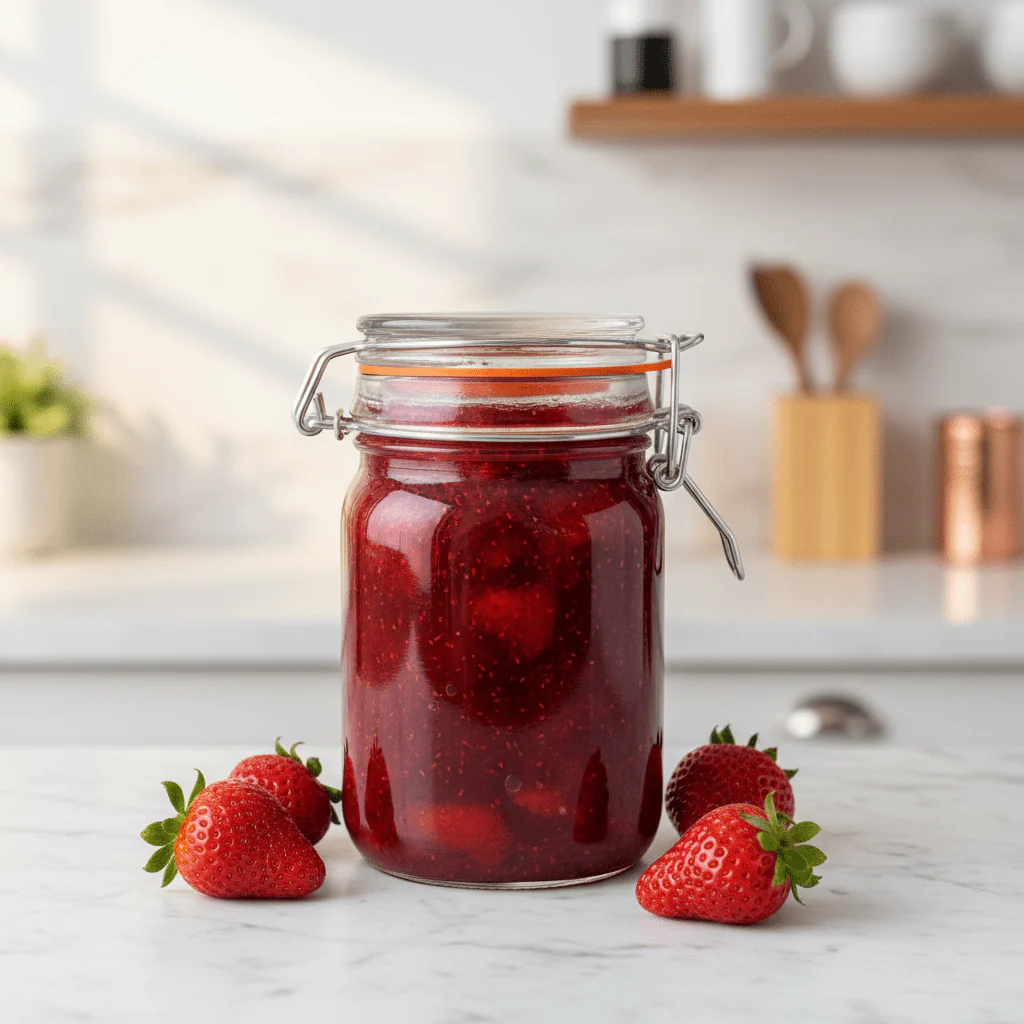 Nautilus Airtight Glass Storage Jar with Stainless Steel Clip Lock Lid & Silicone Seal — 245ml | Ideal for Preserving, Pickling, Pantry & Kitchen Organisation - Image 3