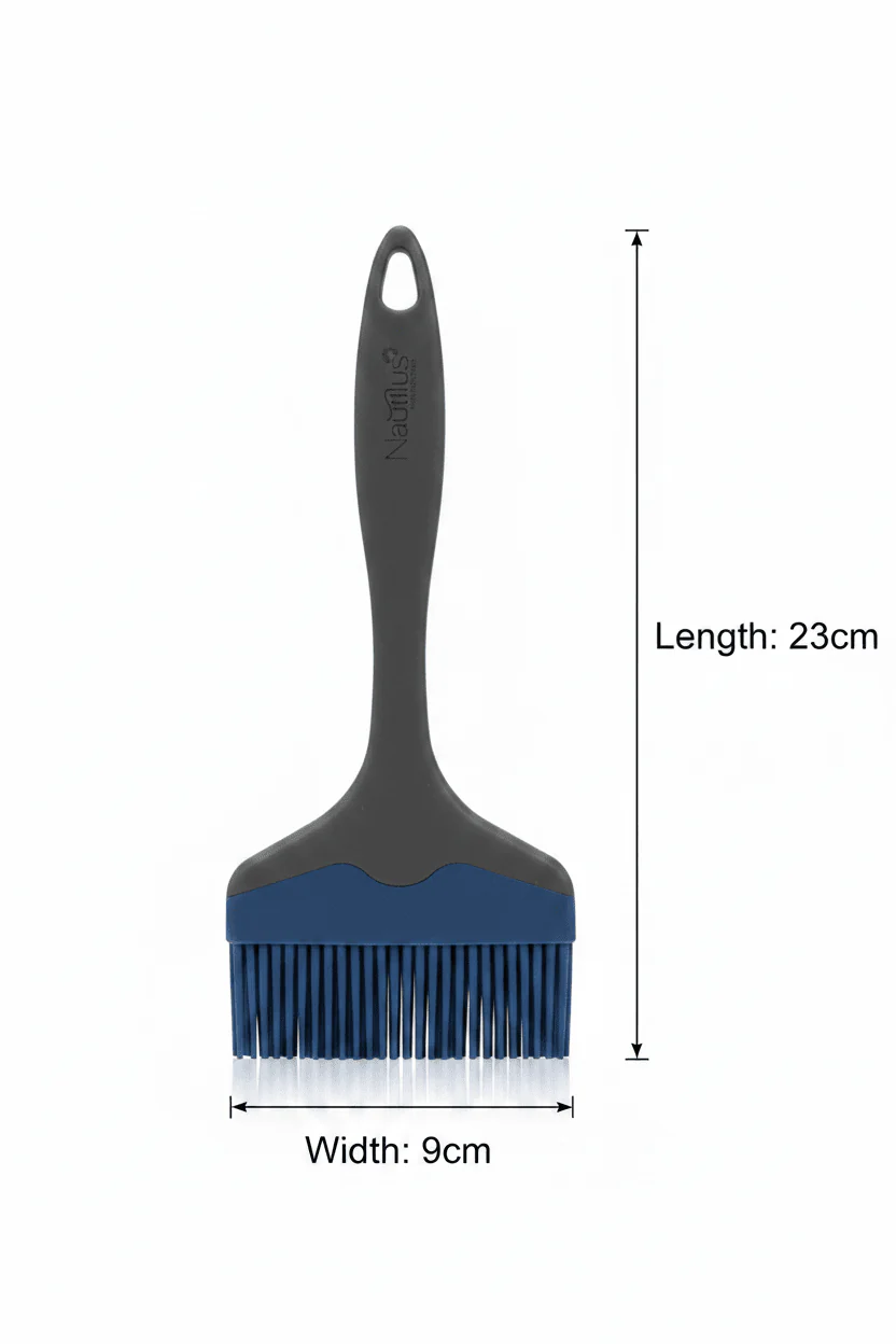 Nautilus Silicone Pastry Brush Navy Blue & Grey - 23×9 cm - Image 4