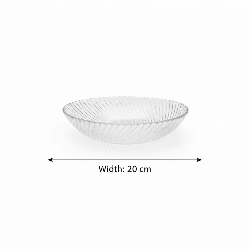 Neo Alpha glass salad bowl 20cm - Image 4