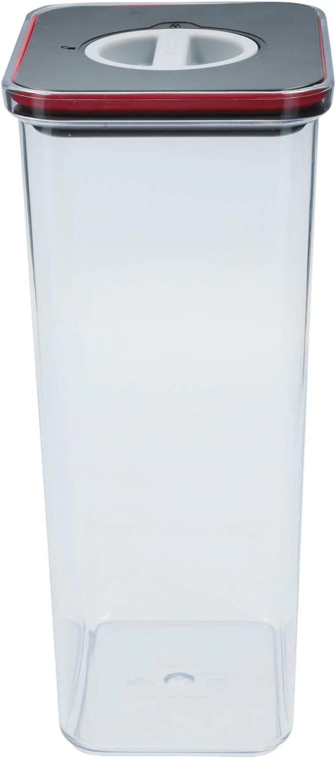 Neoflam Smart Seal Airtight Kitchen Pantry Canister/Organizer Clear Plastic Container with Simple Twist Lids, Leak Proof, Dishwasher Safe, BPA Free, Cereal, Flour, Dry Food Storage (3.6 Litre)