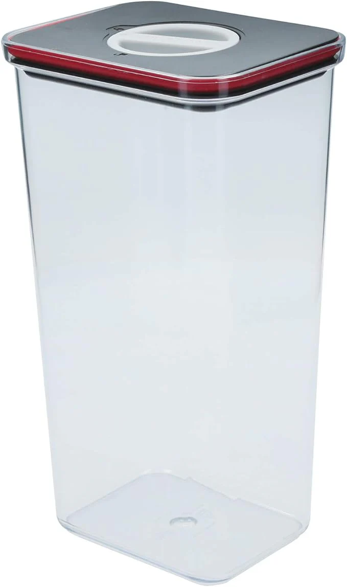Neoflam Smart Seal Airtight Kitchen Pantry Canister/Organizer Clear Plastic Container with Simple Twist Lids, Leak Proof, Dishwasher Safe, BPA Free, Cereal, Flour, Dry Food Storage (3.6 Litre) - Image 2