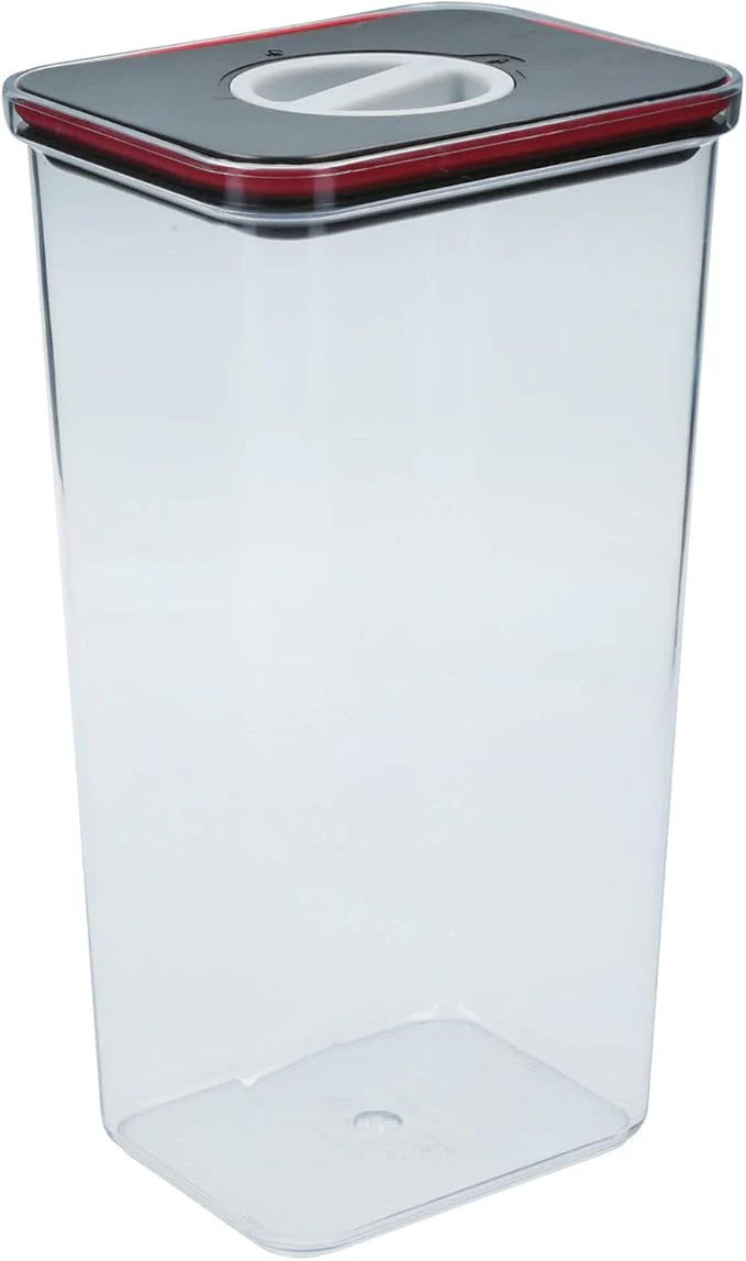 Neoflam Smart Seal Airtight Kitchen Pantry Canister/Organizer Clear Plastic Container with Simple Twist Lids, Leak Proof, Dishwasher Safe, BPA Free, Cereal, Flour, Dry Food Storage (3.6 Litre) - Image 3