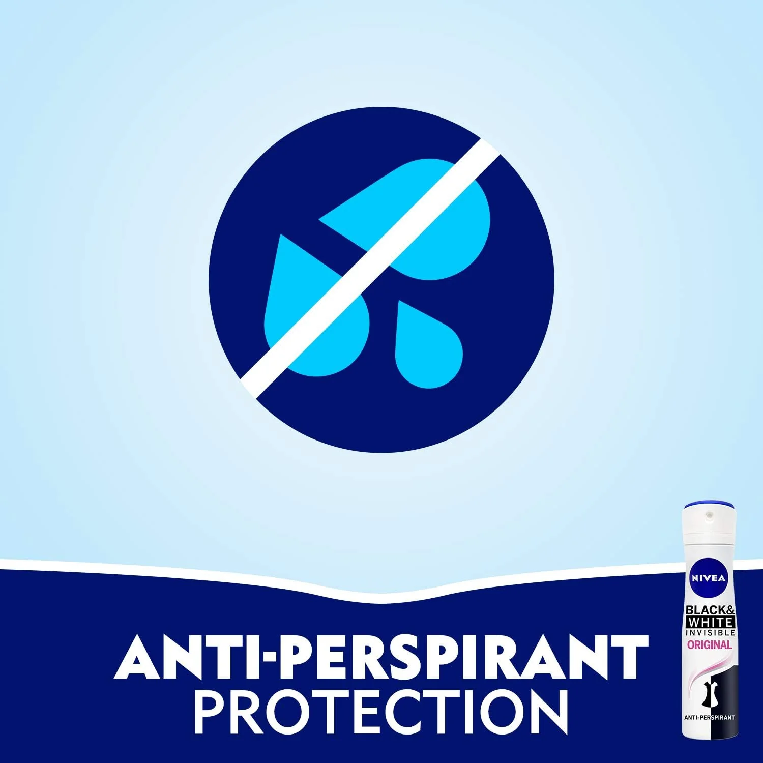 Nivea Deodorant Female, Invisible Black & White, Original, Spray-2x150ML - Image 4