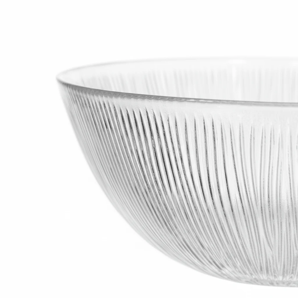 Noritazeh Ribbed Glass Bowl – 23cm - Image 3
