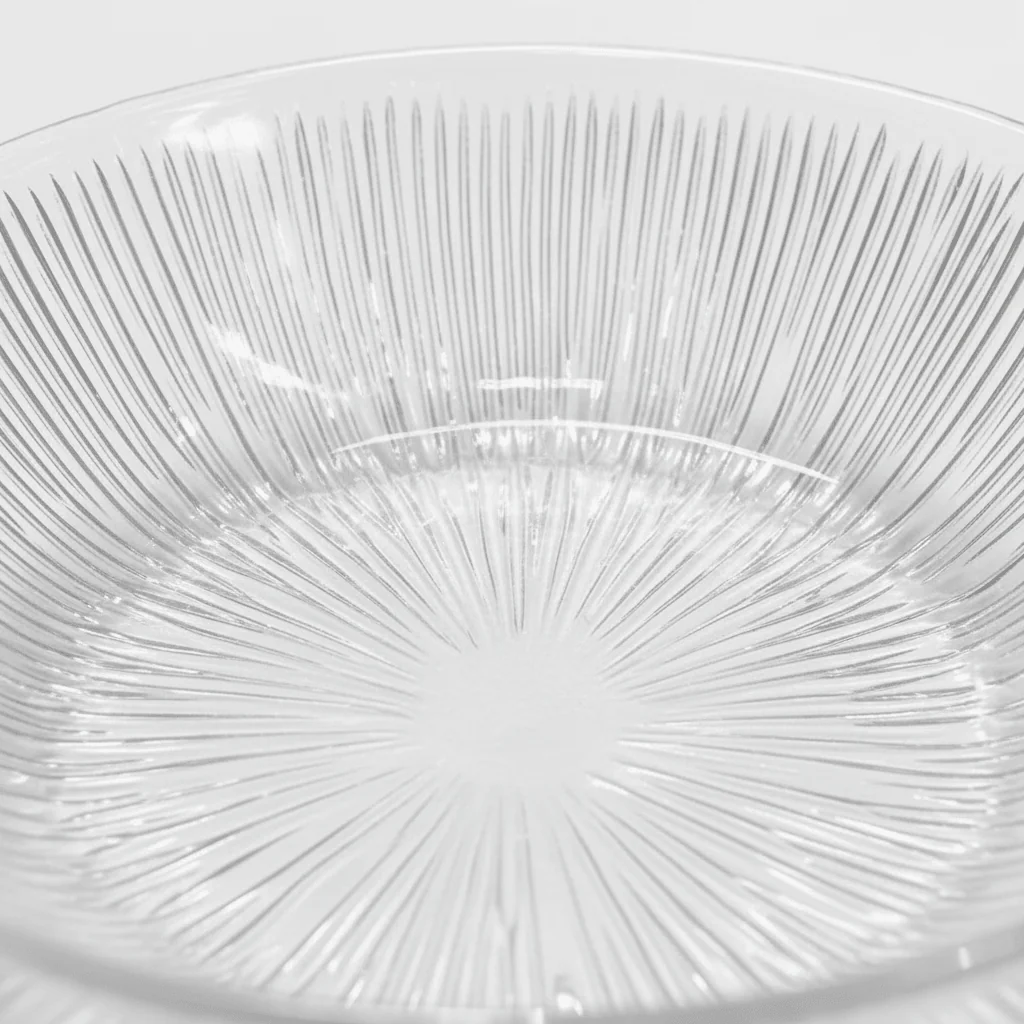 Noritazeh Ribbed Glass Soup Bowl — 20cm - Image 2