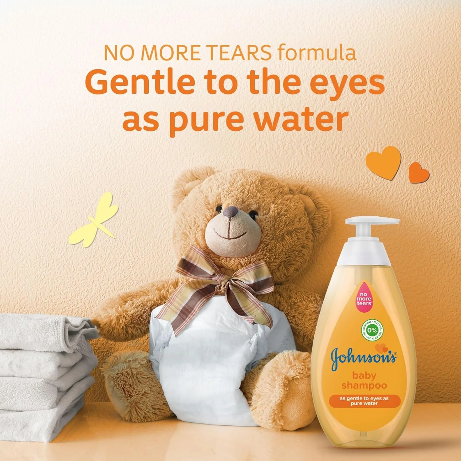 Johnson's Baby Shampoo – No More Tears Formula, 750ml - Image 2