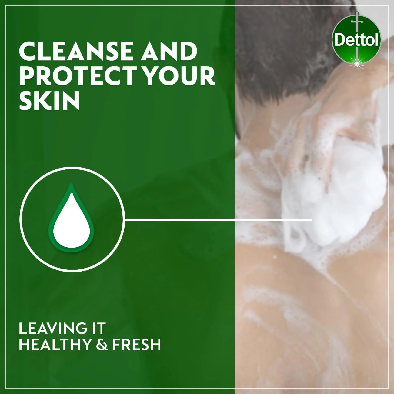 Dettol Fresh Shower Gel & Body Wash, Citrus & Orange Blossom Scent, 500ml - Image 4