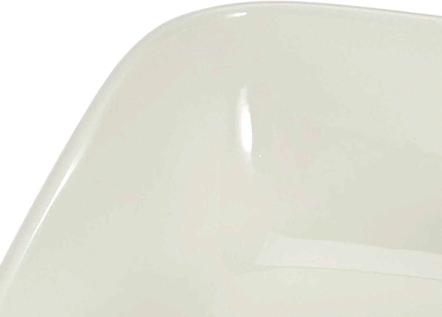 Symphony White Ceramic Bowl – 25 cm Square Design - Image 2