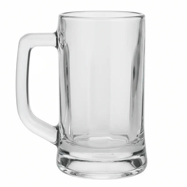 Ocean Classic Clear Glass Mug with Elegant Handle for Everyday Beverage Serving – 355ml