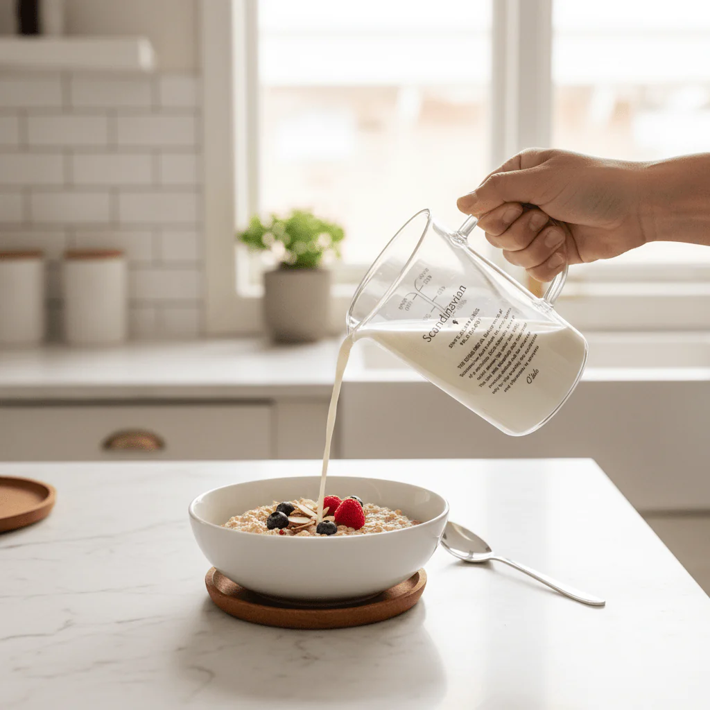 Olala Scandinavian Glass Measuring Cup 500ml - Image 3
