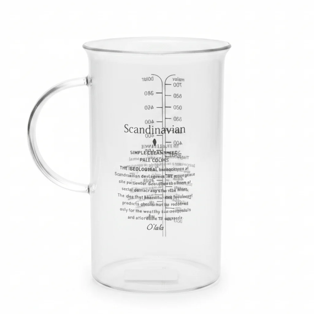 Olala Scandinavian Glass Measuring Cup 750ml