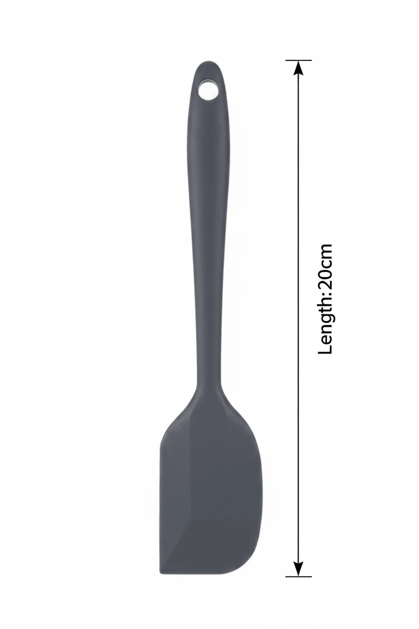 Orchid Premium Silicone Spatula – Grey - 20cm / 28cm - Image 5