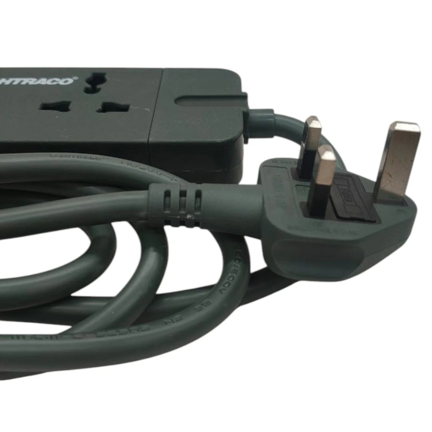 Oshtraco 4-Way Universal Extension Lead 2 Meter-Black - Image 2