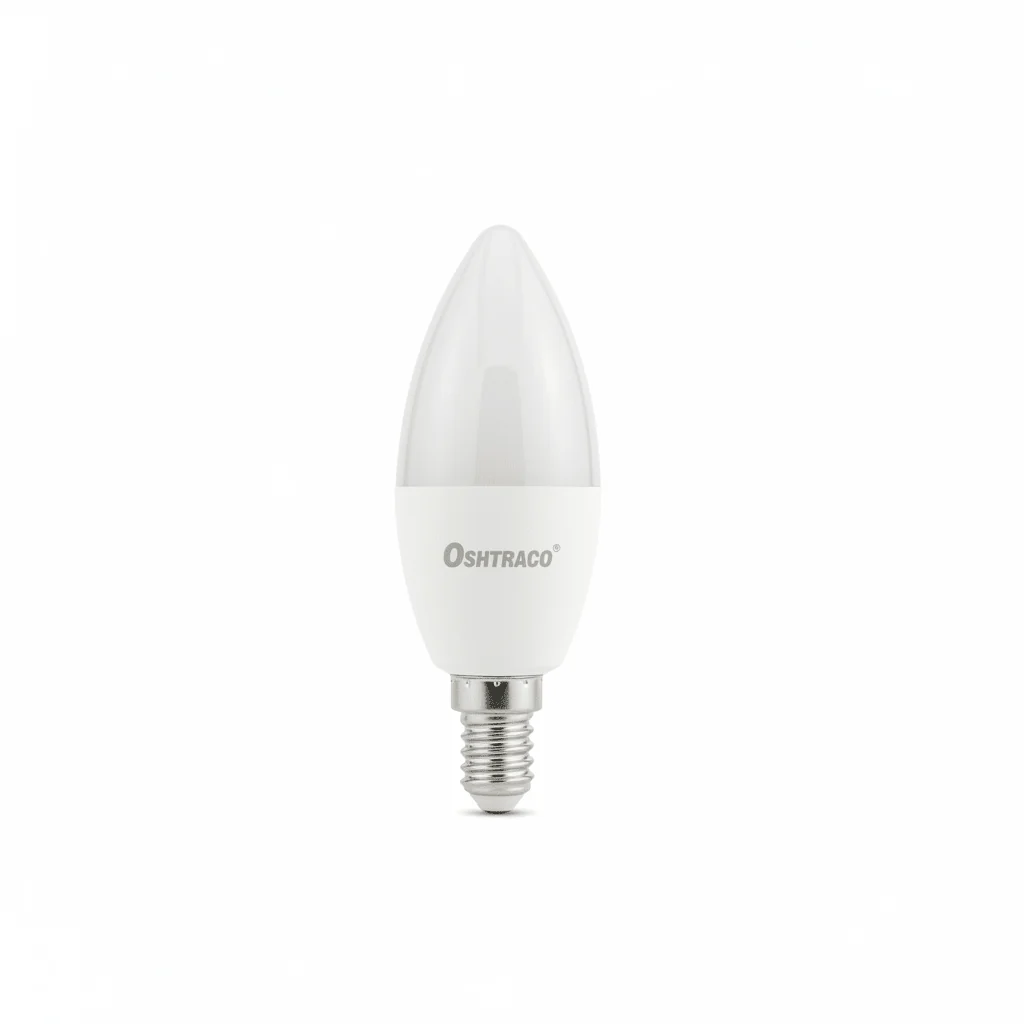 Oshtraco E14 LED Candle Bulb 8W, Warm White - Image 2