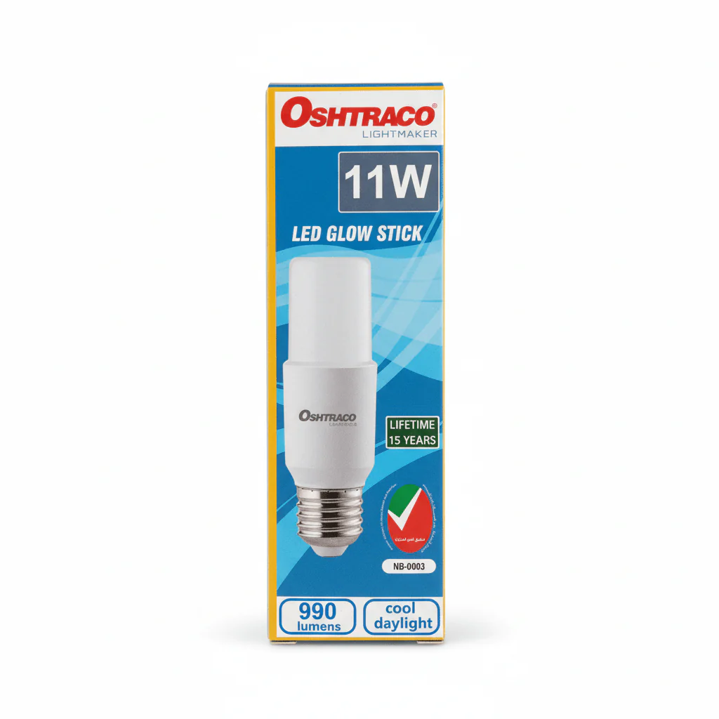 Oshtraco E27 LED Glow Stick Bulb 11W, Cool Day Light