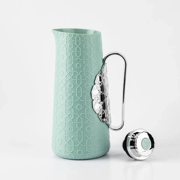 Otantik Rosette Vacuum Thermos Flask For Tea And Coffee 1L - Blue