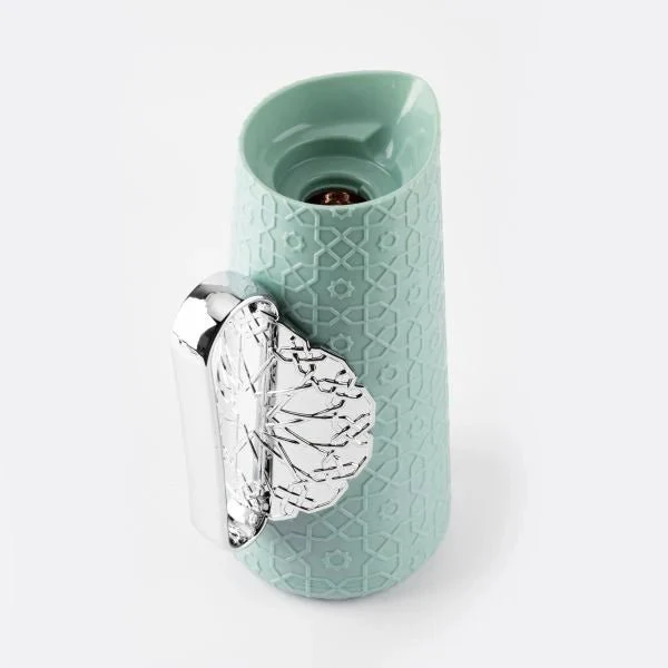 Otantik Rosette Vacuum Thermos Flask For Tea And Coffee 1L - Blue - Image 2