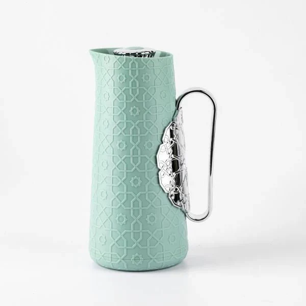 Otantik Rosette Vacuum Thermos Flask For Tea And Coffee 1L - Blue - Image 3