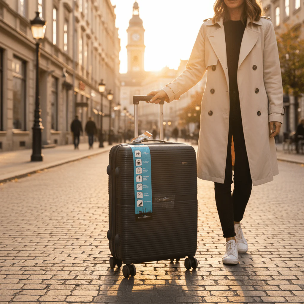 Oxford Hard Shell PP Trolley Bag | 360° Spinner Wheels | 20 Inch | - Image 3
