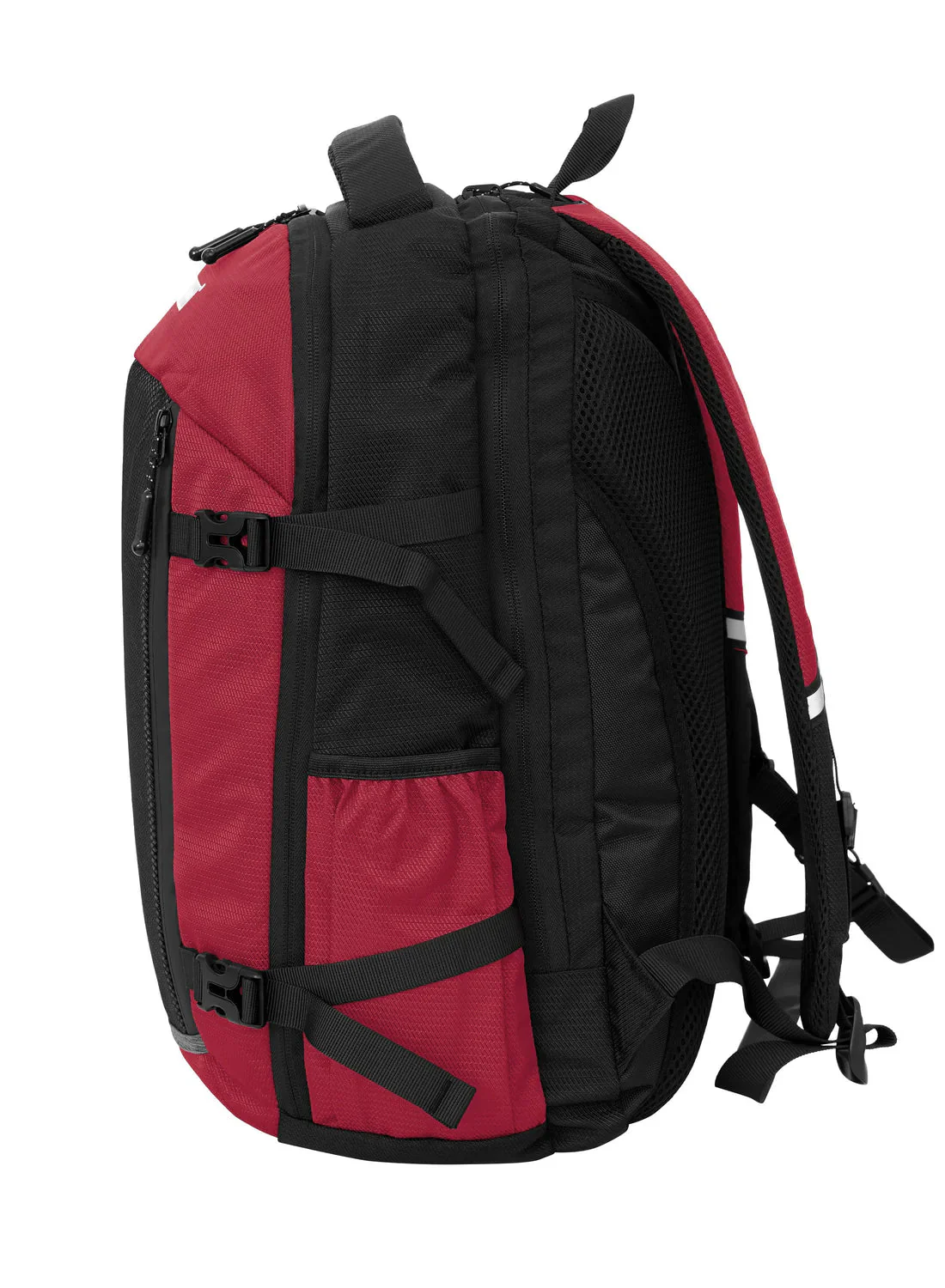 Parajohn Dynamic Red & Black Polyester School Backpack 18 Inch – Trendy High Capacity School Bag for Everyday Use - Image 4